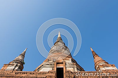 Wat Wat Yai Chai Mongkhon, the historical Park of Ayutthaya, Phra Nakhon Si Ayutthaya, Thailand Stock Photo