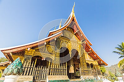 Wat Xieng thong temple,Luang Pra bang, Laos Stock Photo