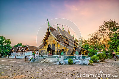 Wat Xieng Thong Stock Photo