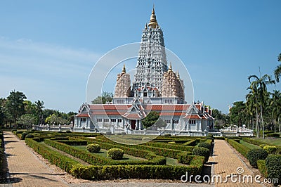 Wat Yan Sang Wararam Woramahawihan temple, Thailand Stock Photo