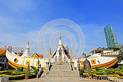 Wat Yan Nawa, Bangkok, Thailand Stock Photo