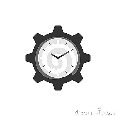 Watch gear icon Vector Illustration