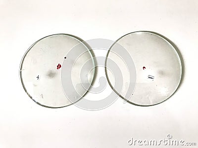 Watch glass on white background Stock Photo