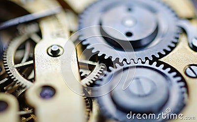 Watch Mechanism Stock Photo