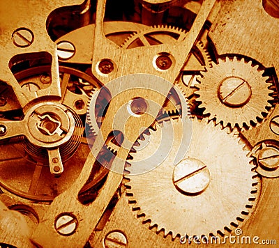 Watch mechanism Stock Photo