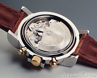 Watch mechanism Stock Photo