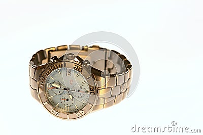 Watch Mens Fashion Titanium Stock Photo