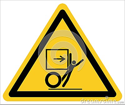 Watch out for danger from behind Vector Illustration