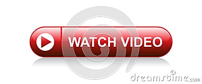 Watch video button Cartoon Illustration