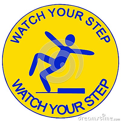 Watch your step Stock Photo