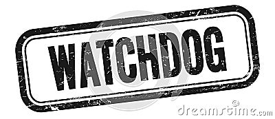 WATCHDOG text on black grungy vintage stamp Stock Photo
