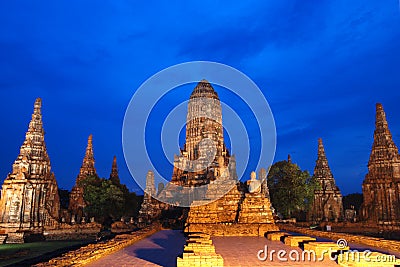 watchiwattanaram temple in Ayutthaya Thailand Stock Photo