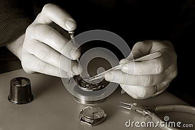 Watchmaker Stock Photo