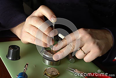 Watchmaker Stock Photo