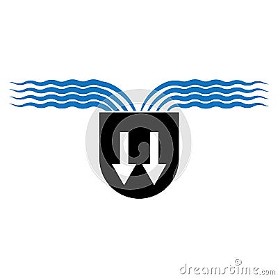 water absorption technology icon Vector Illustration
