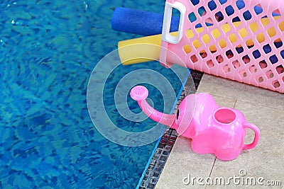 Water aerobic equipment Stock Photo