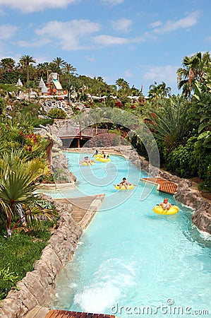 Water attractions in Siam waterpark Editorial Stock Photo