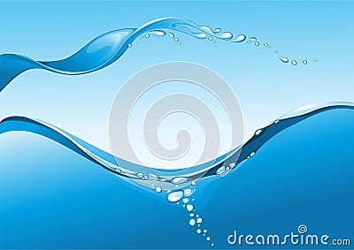 Water background. Vector Illustration