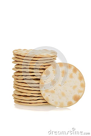 Water biscuit cracker Stock Photo