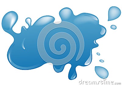 Water Blob Vector Illustration