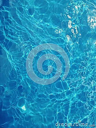 Water blue deep jell Stock Photo