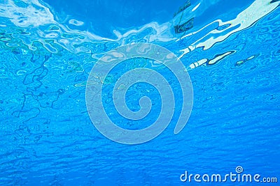 Water Blue Underwater Surface Stock Photo