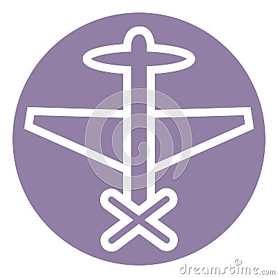 Water bomber, icon Vector Illustration