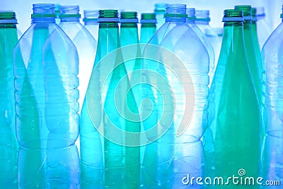 Plastic bottle for recycling or returnable for the sake of the environment Stock Photo