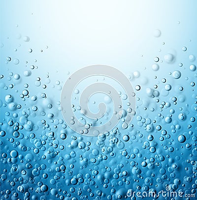 Water Bubbles Vector Illustration