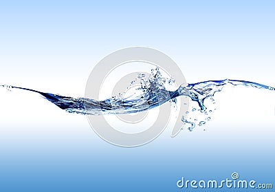 Water with bubbles Stock Photo