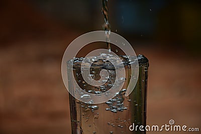 Water bubbles rising up Stock Photo