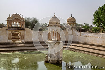 Water cistern in India, mandawa, rajasthan Stock Photo