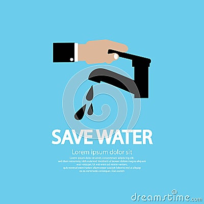 Water Conservation. Vector Illustration