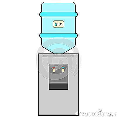 Water cooler Vector Illustration