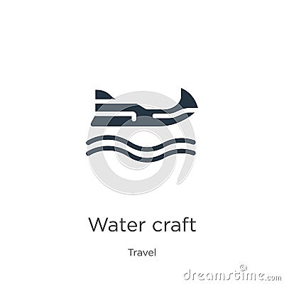 Water craft icon vector. Trendy flat water craft icon from travel collection isolated on white background. Vector illustration can Vector Illustration