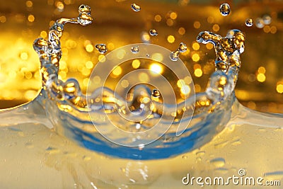 Water Crown Stock Photo