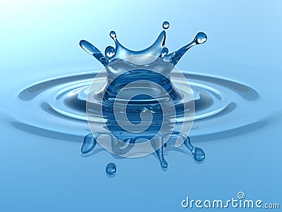 Water Crown Stock Photo