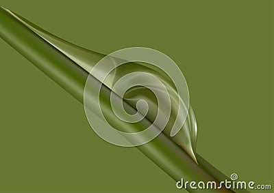 Water drop on grass Vector Illustration