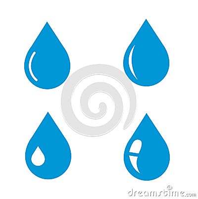 Water drop icon Vector Illustration