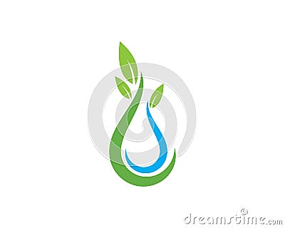 Water drop Logo Template Vector Illustration