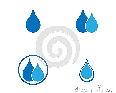 water drop Logo Template vector Vector Illustration