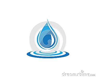 Water drop Logo Template Vector Illustration