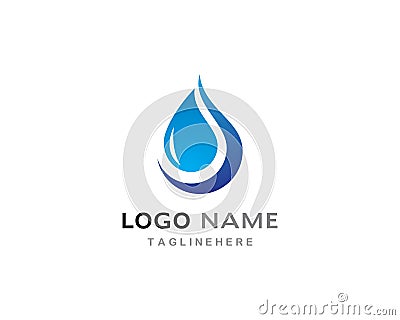 water drop Logo Template Vector Illustration