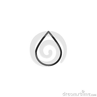 Water Drop outline icon. linear style sign for mobile concept and web design. Rain drops simple line vector icon. symbol, logo ill Cartoon Illustration