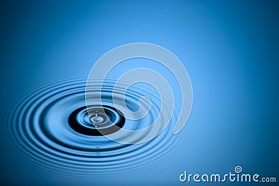 Water Drop Ripples Ripple Background Stock Photo