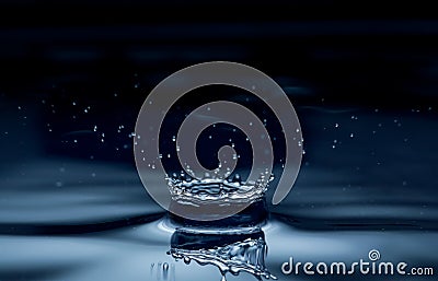 Water drop splash Stock Photo