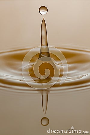 Water drop splashing Stock Photo