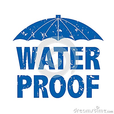 Water Drop Text Vector Illustration