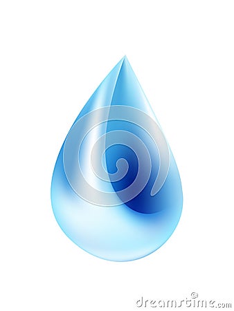 Water drop vector icon symbol illustration Vector Illustration
