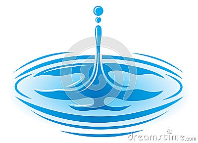 Water Droplet Logo Vector Illustration